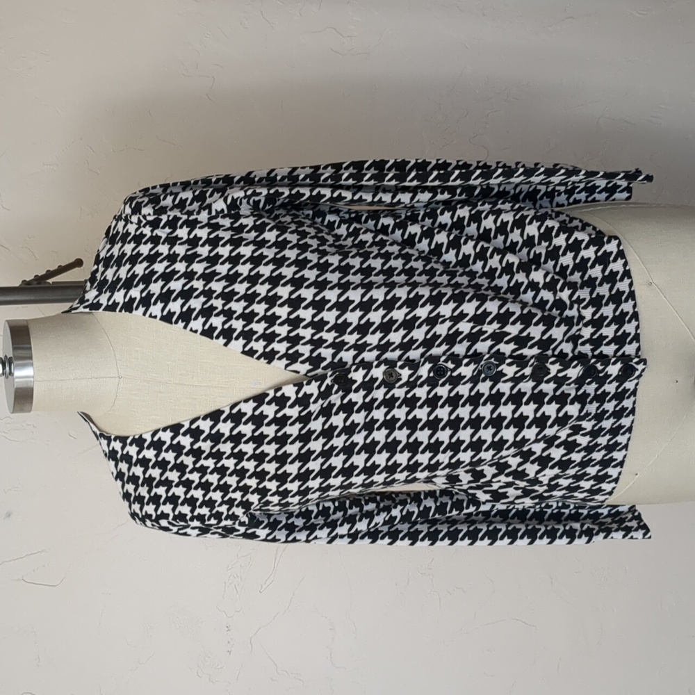 🌵Sale🌵Y2k Merona, Cotton houndstooth cardigan